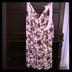Multi color floral pattern romper XL worn 1-2x